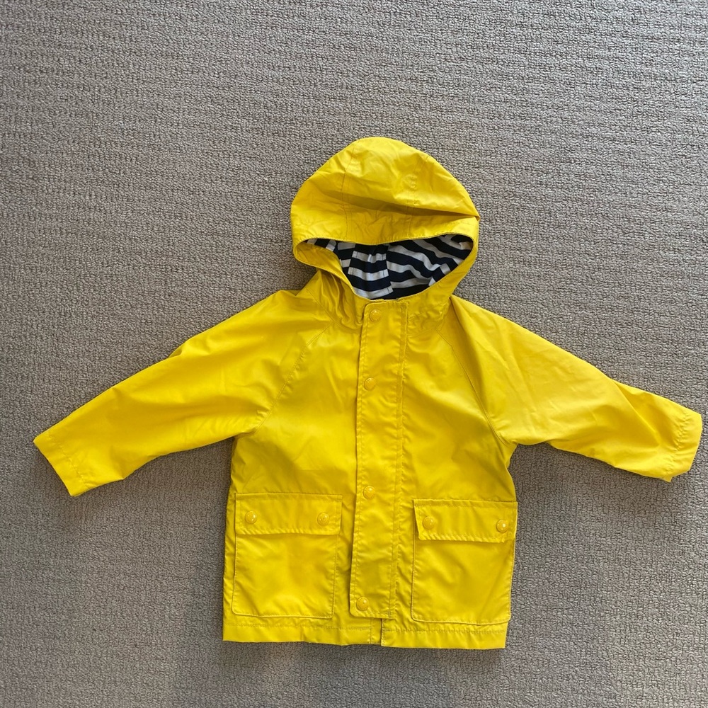 SOLD GAP 18-24mos unisex toddler raincoat with jersey lining